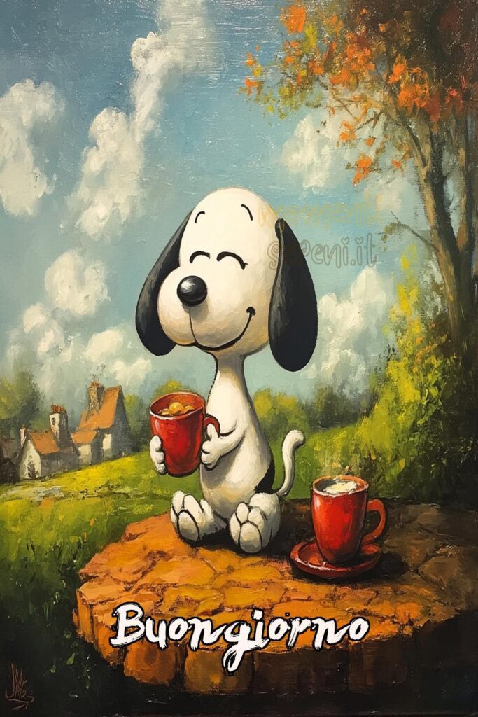 Simpatico Buongiorno Snoopy